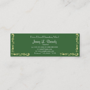 Vintage floral Iris by Vincent van Gogh Mini Business Card
