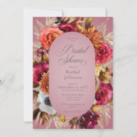 Vintage Floral Jewel Pink Boho Floral