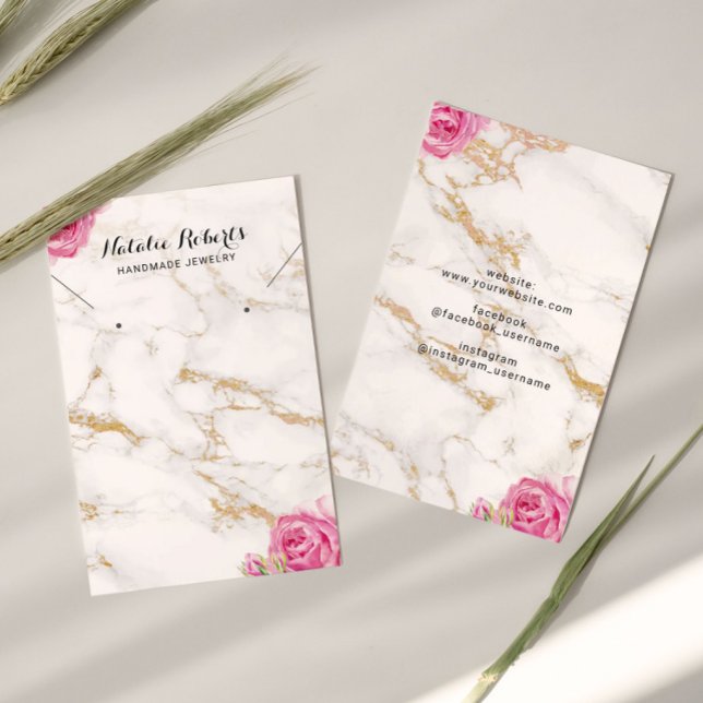 Vintage Floral Jewellery Earring Necklace Display (Creator Uploaded)