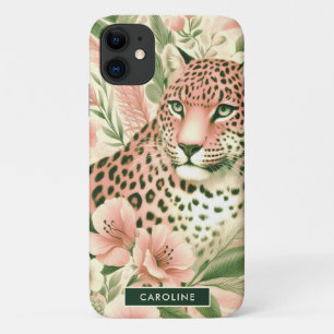 Vintage Floral Jungle Leopard Case-Mate iPhone Case