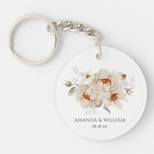 Vintage Floral Key Ring