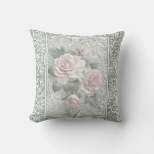 Vintage Floral Lace Art Cushion