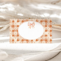 Vintage floral lace bow Cutie pie birthday food