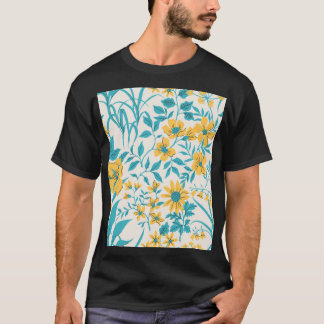 Vintage Floral: Liberty Motif Seamless T-Shirt