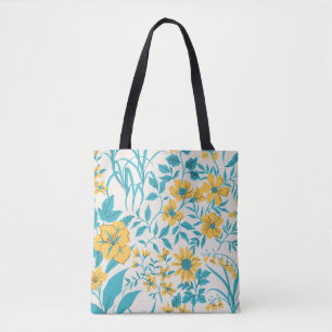 Vintage Floral: Liberty Motif Seamless Tote Bag