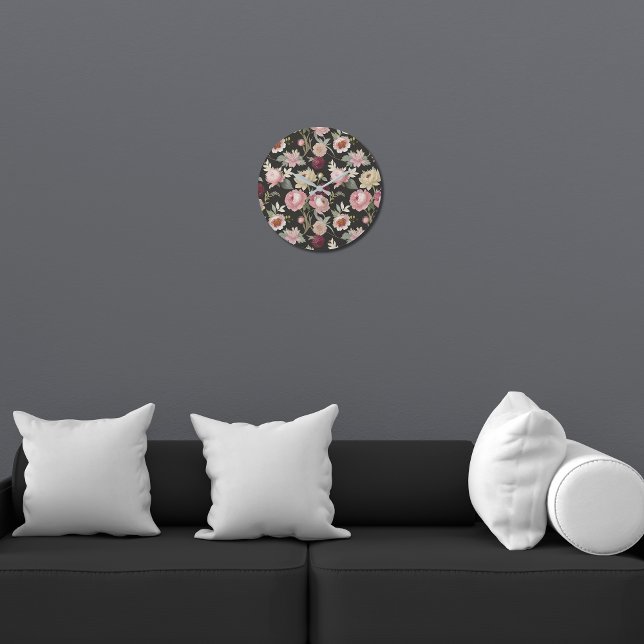 Vintage Floral Mary Delany Inspired  Large Clock (Creator Uploaded)