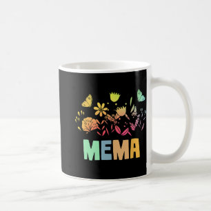 Vintage Floral Mema Shirt For Women Mothers Day Coffee Mug