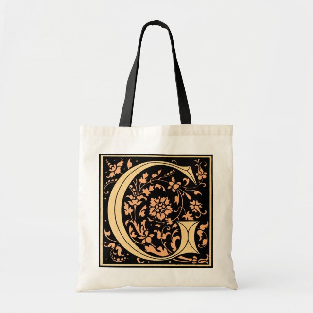 Vintage Floral Monogram ‘G’ - Bag (Front)