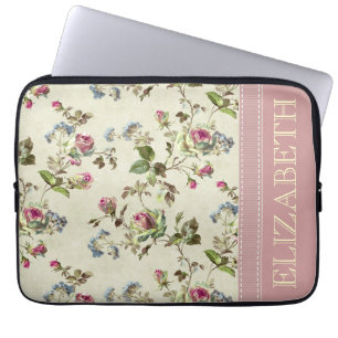 Vintage Floral Name Case