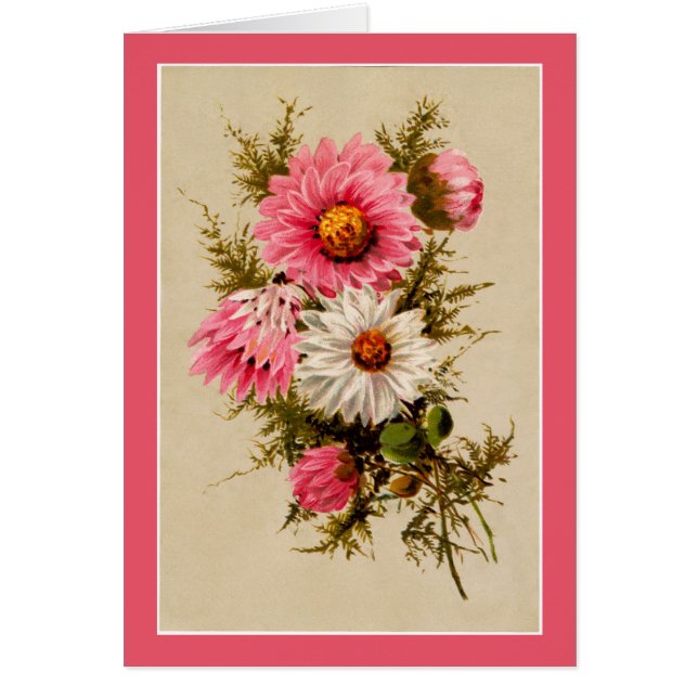 Vintage Floral Note Card (Front)