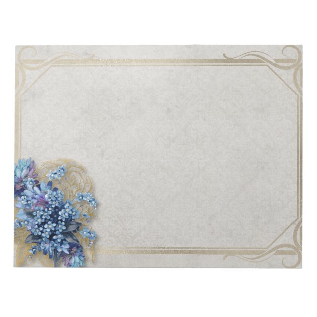 Vintage floral notepad (Front)