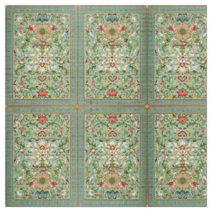 Vintage Floral Passion Flower Textiles Fabric