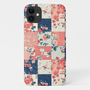 Vintage Floral Patchwork Pattern (10) Case-Mate iPhone Case
