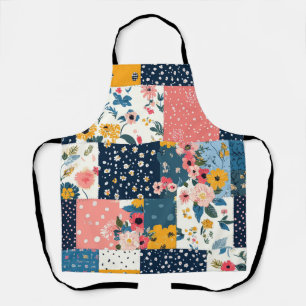 Vintage Floral Patchwork Pattern (4) Apron