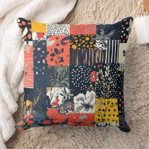 Vintage Floral Patchwork Pattern (7) Cushion