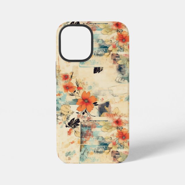 Vintage Floral Pattern (2) iPhone Case (Back)