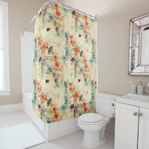 Vintage Floral Pattern (2) Shower Curtain