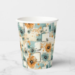 Vintage Floral Pattern (3) Paper Cups