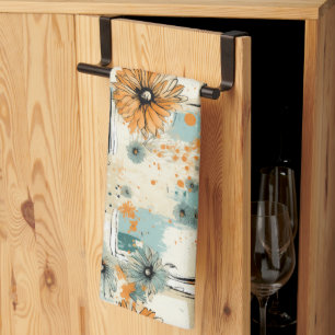 Vintage Floral Pattern (3) Tea Towel