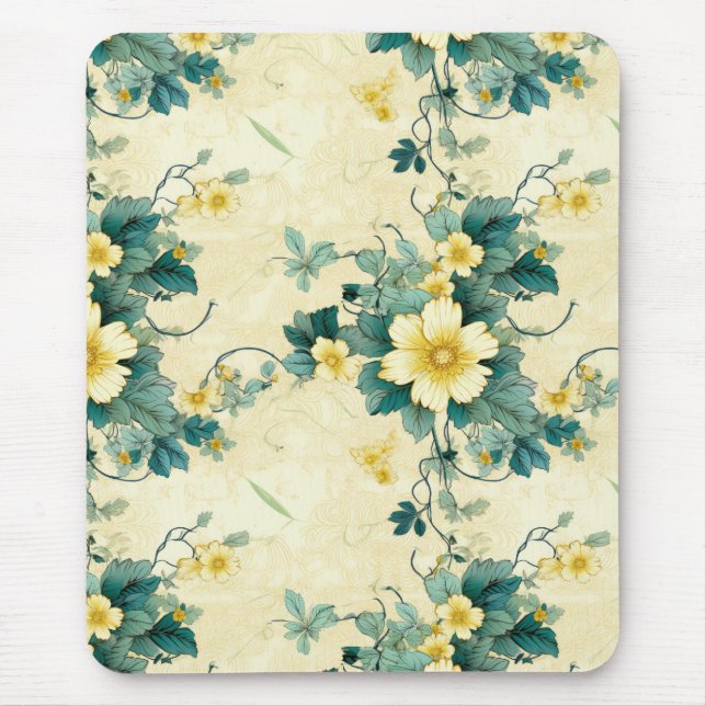 Vintage Floral Pattern (4) Mouse Pad (Front)
