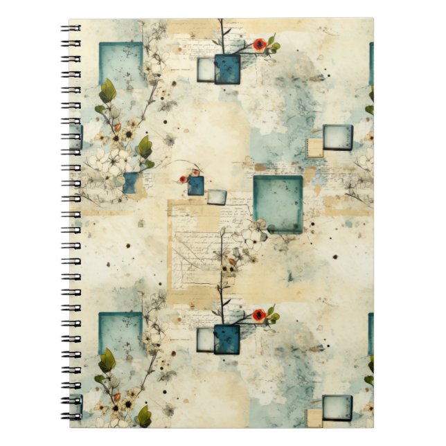 Vintage Floral Pattern (5) Notebook (Front)