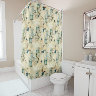 Vintage Floral Pattern (5) Shower Curtain