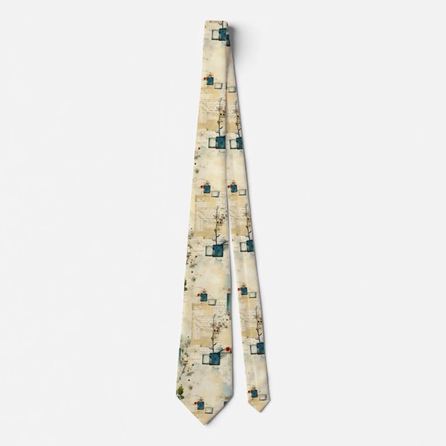 Vintage Floral Pattern (5) Tie (Front)