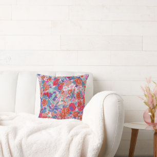 Vintage Floral Pattern Background Cushion
