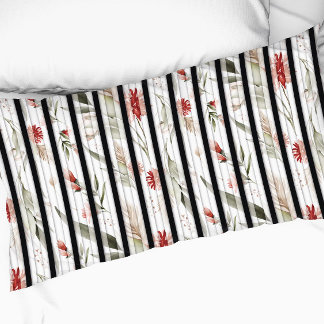 vintage floral pattern bohemian flower leaves pillowcase