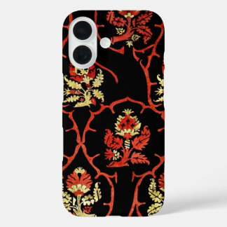 Vintage Floral Pattern iPhone 16 Case