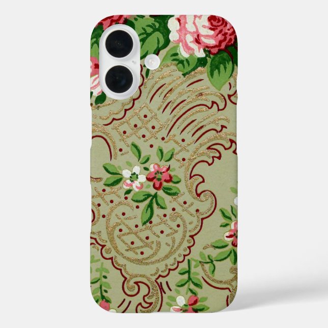 Vintage Floral Pattern Case-Mate iPhone Case (Back)
