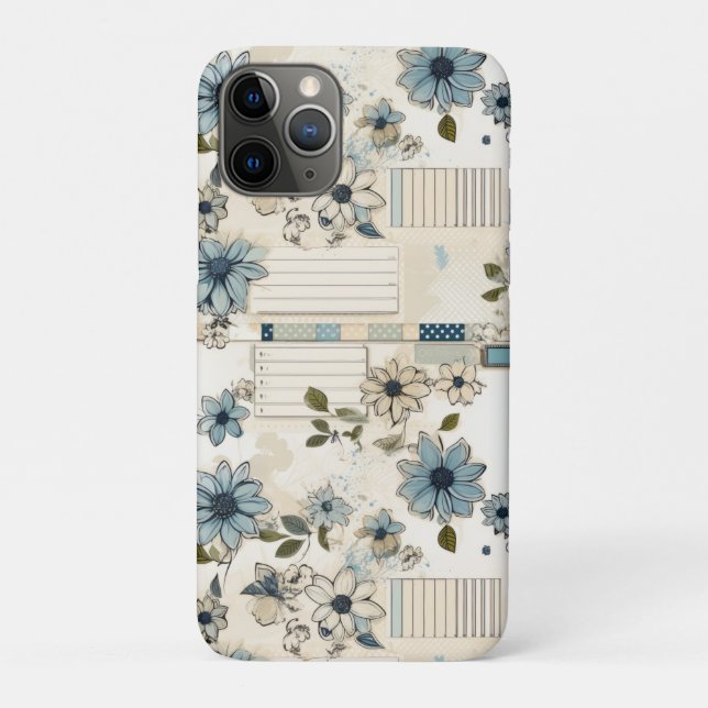 Vintage Floral Pattern Case-Mate iPhone Case (Back)