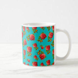 Vintage Floral Pattern Coffee Mug