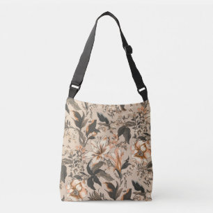 Vintage Floral Pattern Cross Body Bag