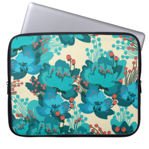 Vintage floral pattern, delicate flowers. laptop sleeve