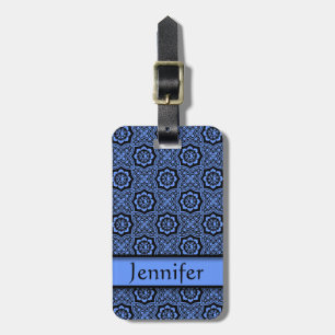 Vintage Floral Pattern Design Luggage Tag