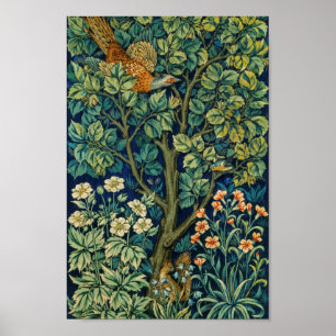 Vintage Floral Pattern Illustration Poster