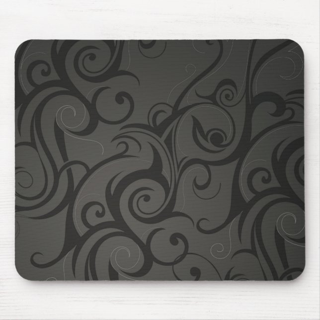 Vintage Floral Pattern Mouse Pad (Front)