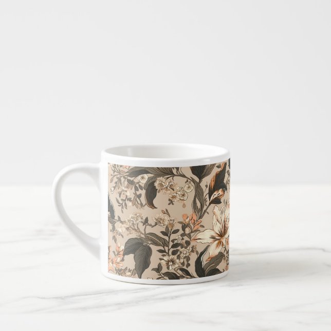 Vintage Floral Pattern Speciality Mug (Left)