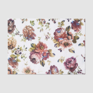 Vintage Floral Pattern Tissue Paper