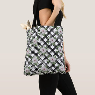 Vintage Floral Pattern Tote Bag