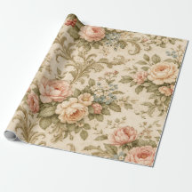 Vintage Floral Pattern Wallpaper