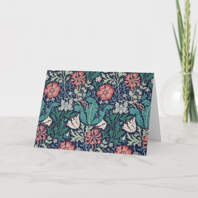 Vintage Floral Pattern, William Morris Card (Front)