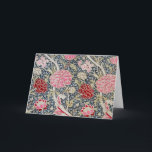 Vintage Floral Pattern, William Morris Card<br><div class="desc">William Morris (24 March 1834 – 3 October 1896) was a British textile designer, poet, novelist, translator, and socialist activist associated with the British Arts and Crafts Movement. He was a major contributor to the revival of traditional British textile arts and methods of production. His literary contributions helped to establish...</div>