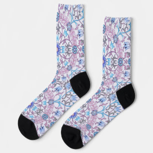 Vintage Floral Pattern, William Morris Socks