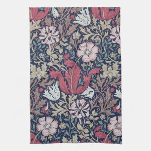 Vintage Floral Pattern, William Morris Tea Towel
