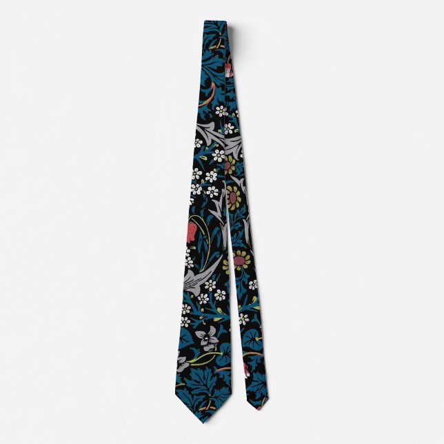 Vintage Floral Pattern, William Morris Tie (Front)