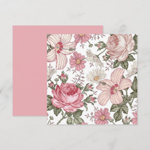 Vintage Floral Pattern with Roses