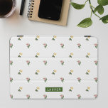 Vintage Floral Personalized Name iPad Mini Cover<br><div class="desc">Custom-designed iPad smart cover featuring vintage floral pattern with personalized name/monogram.</div>