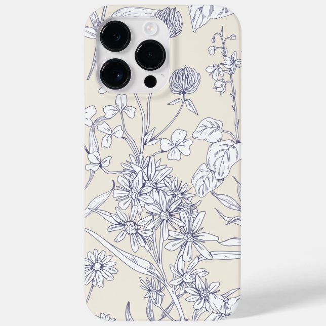 Vintage Floral Phone Case – iPhone & Samsung (Back)